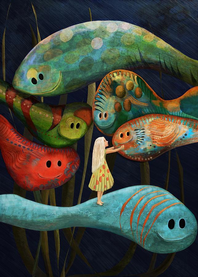 Fish Digital Art - My Fascinating Friends by Catherine Swenson