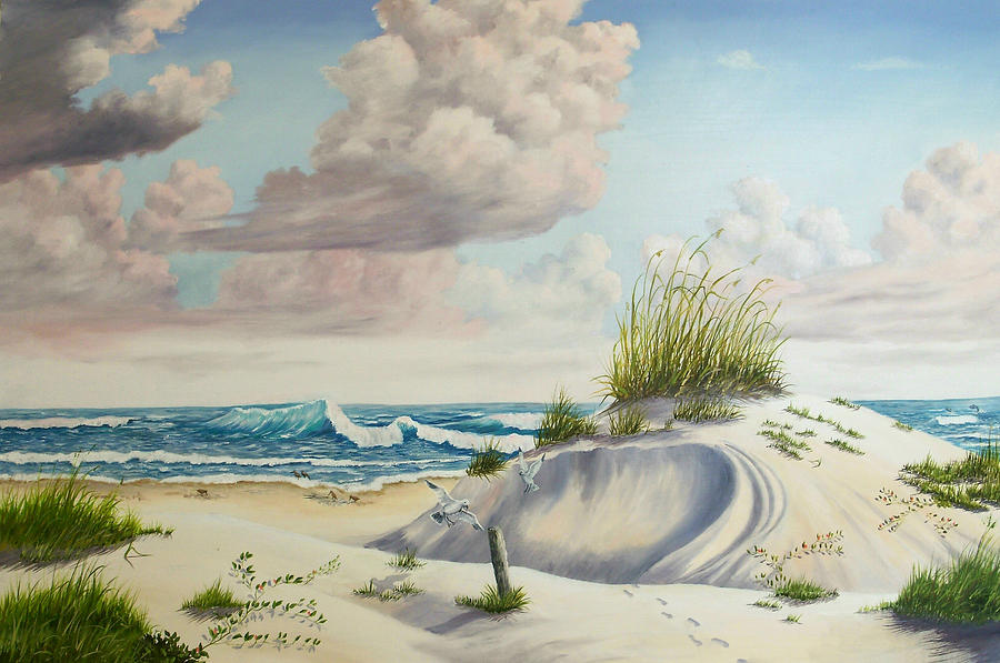 Sunrise Painting - My Favorite Beach II by Wanda Dansereau Sunrise Painting - My Favorite Beach II by Wanda Dansereau