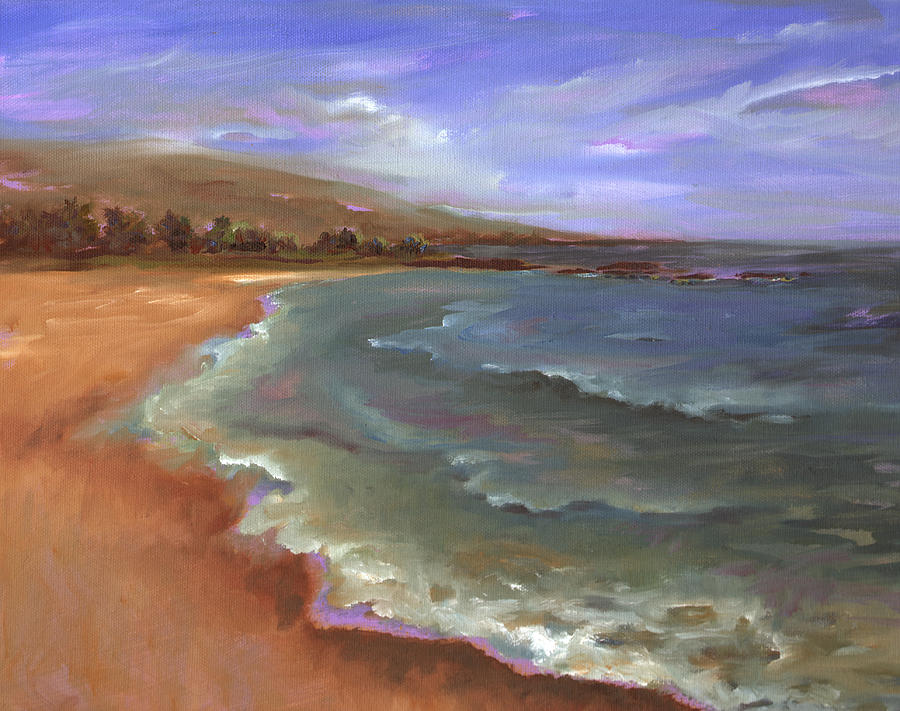My Favorite Time of Day at Mauna Kea Painting by Lisa Bunge