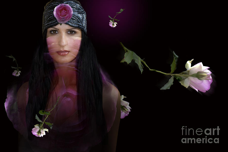 My flower is pink Digital Art by Angelika Drake