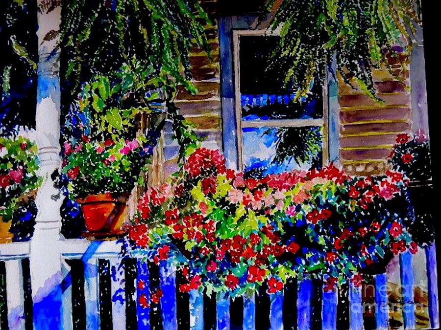 My Front Porch Painting by Janet Peters - Fine Art America