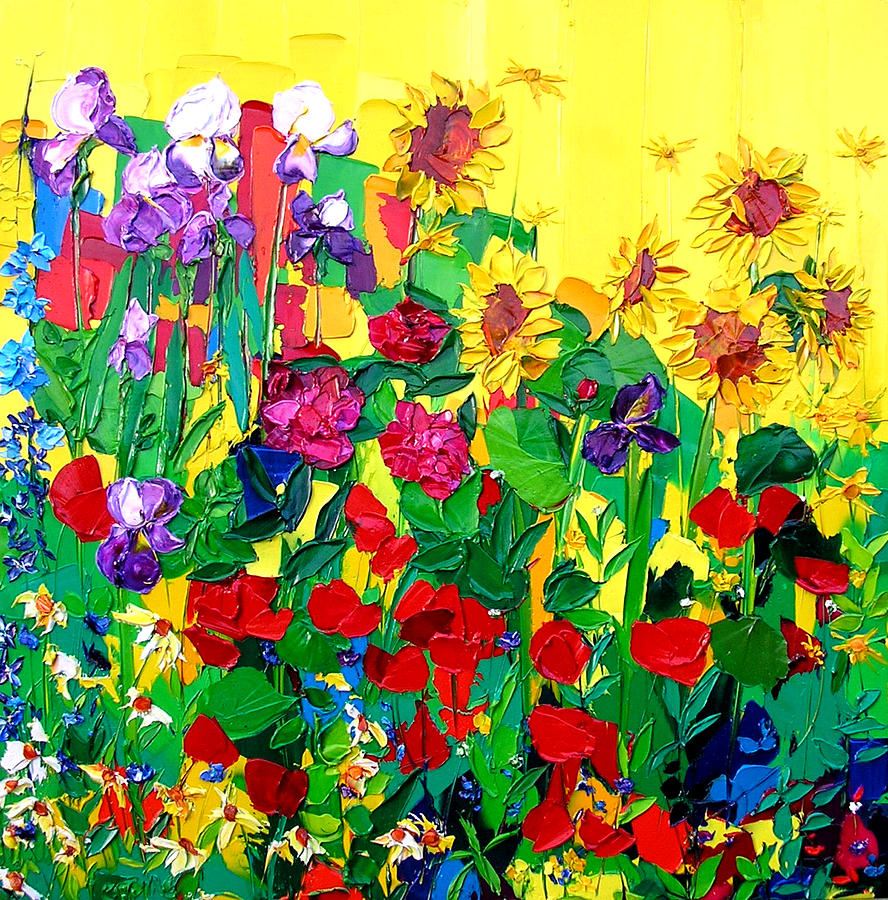 My Garden French Fragance Painting by Valerie Catoire