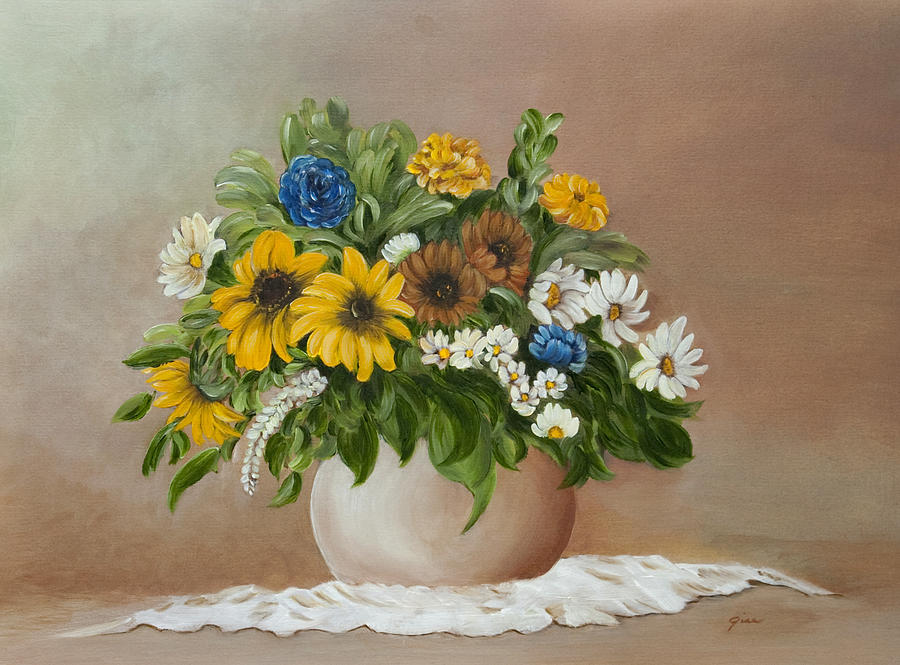 Flower Painting - My Garden by Gina Cordova