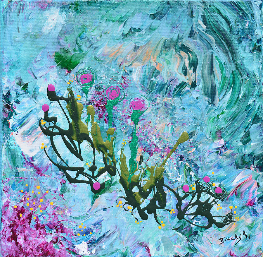 My Garden Is Blooming Painting by Donna Blackhall