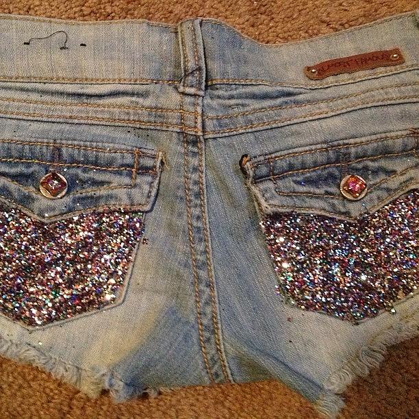 Summer Photograph - My Glitter Shorts I Did Myself! #diy by Emily Nielsen