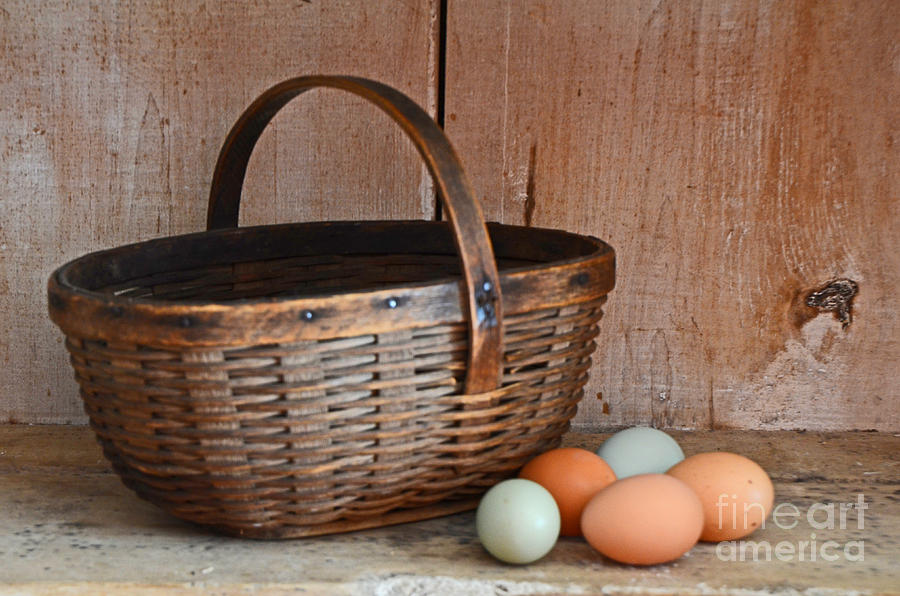My Grandmas Egg Basket Photograph by Mary Carol Story