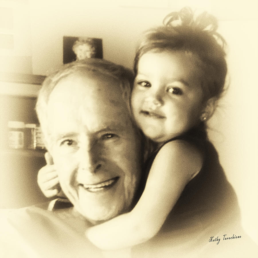 Sachse Digital Art - My Great Granddaughter  by Kathy Tarochione