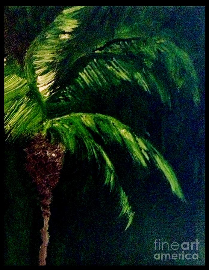 My Green Palm Painting by James Daugherty