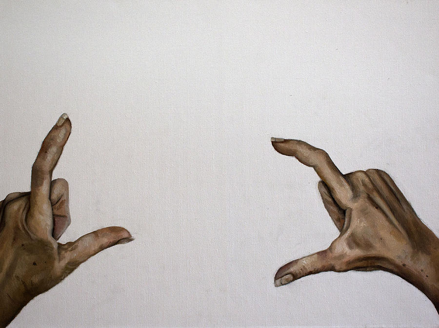 My Hands Painting by Leah Saulnier The Painting Maniac - Fine Art America