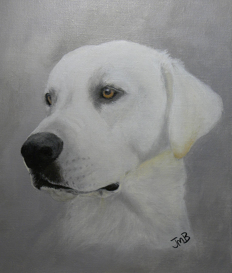 Dog Painting - My Handsome Monty by Janice M Booth