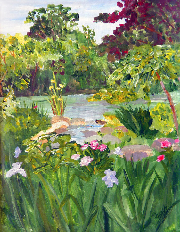 The Secret Garden Painting by Linda Boss - Fine Art America