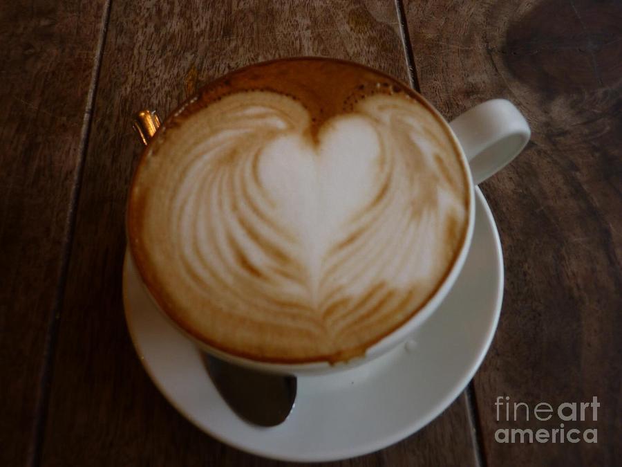 My Heart Runneth Over Latte Photograph by Susan Garren