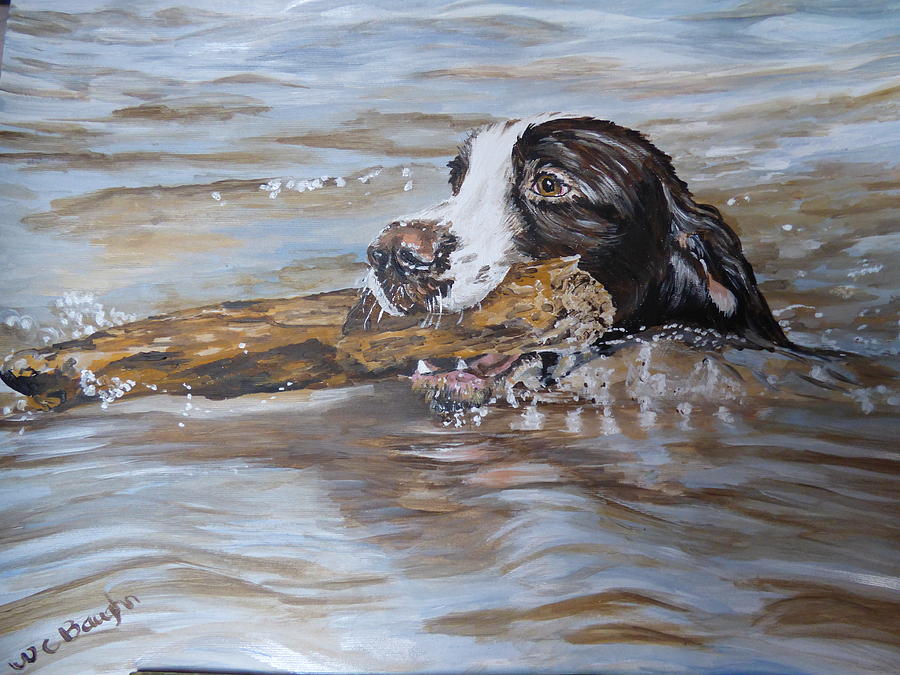 Dog Painting - My Henry by Wendy Baughn