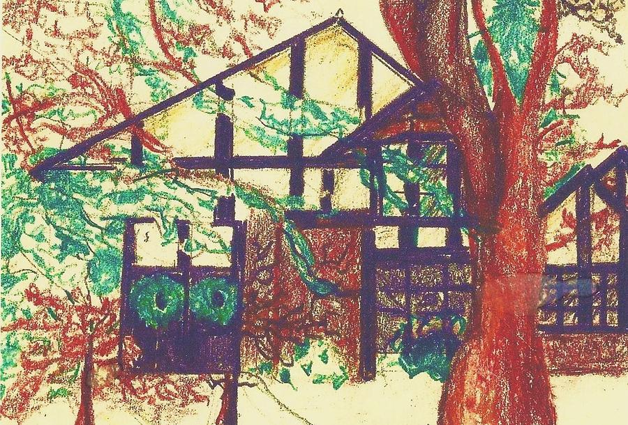 Houses Drawing - My Home by Deborah Gorga