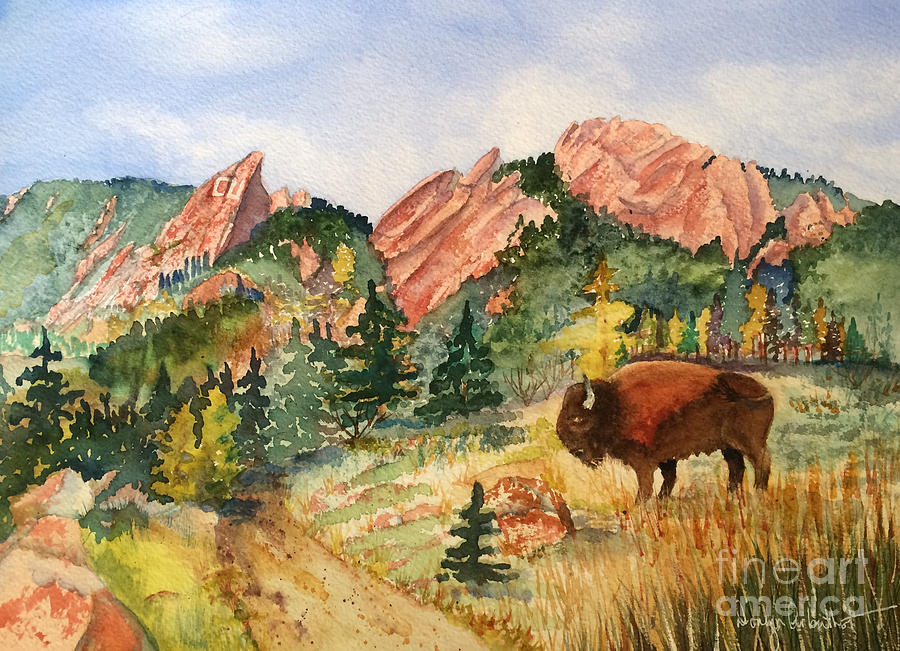 University Of Colorado Painting - My Home Town by Donlyn Arbuthnot