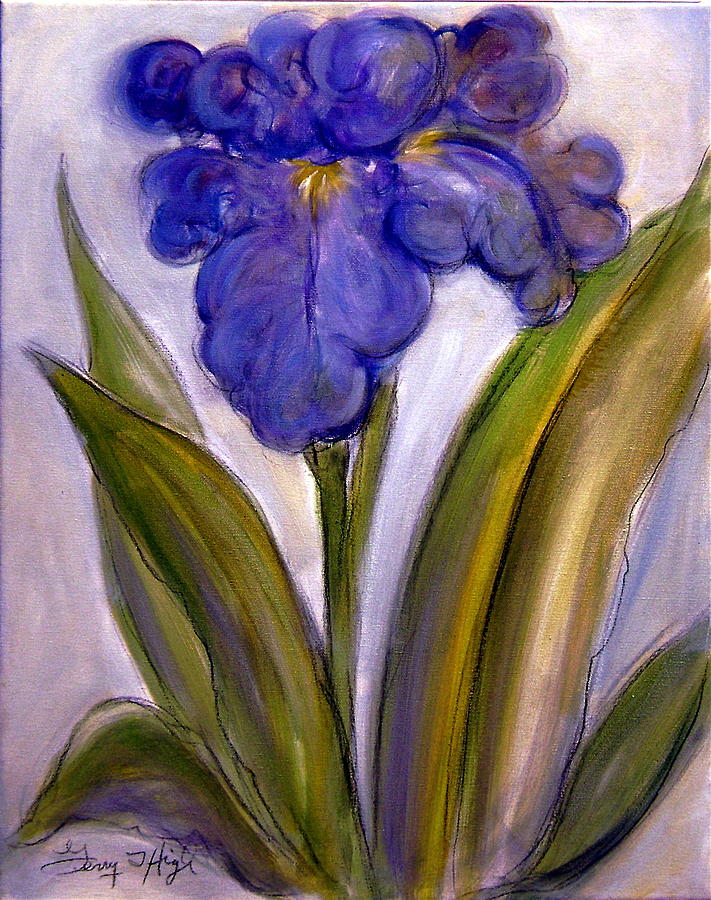My Iris Painting by Gerry High