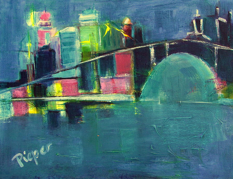 Bold Design Painting - My Kind of City by Betty Pieper