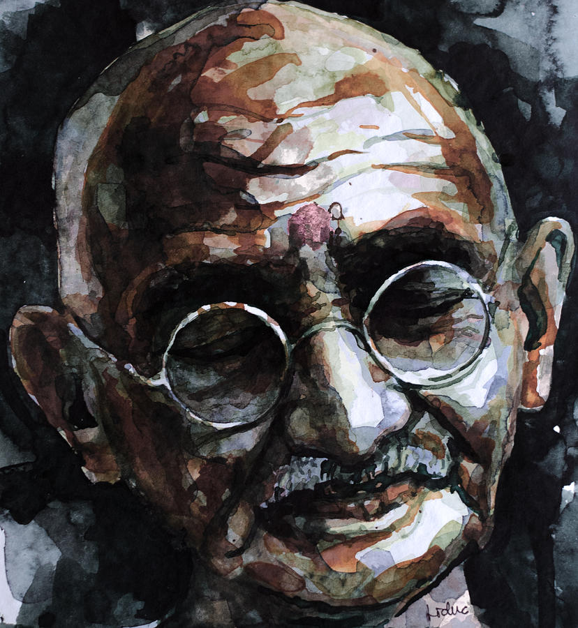 Mahatma Gandhi Painting - My Life is My Message by Laur Iduc