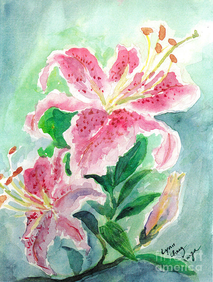 My Lily Painting by Lynn Cheng-Varga - Fine Art America