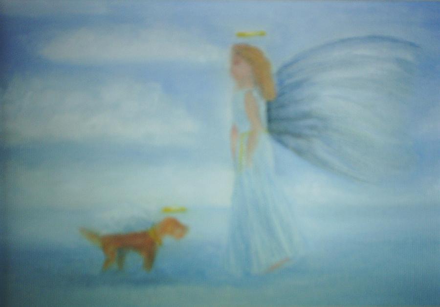 My little Angel Painting by Sheila Mashaw