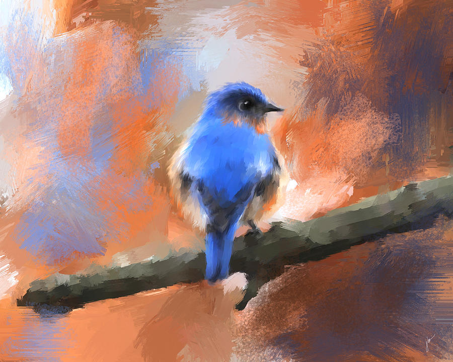 My Little Bluebird Painting by Jai Johnson