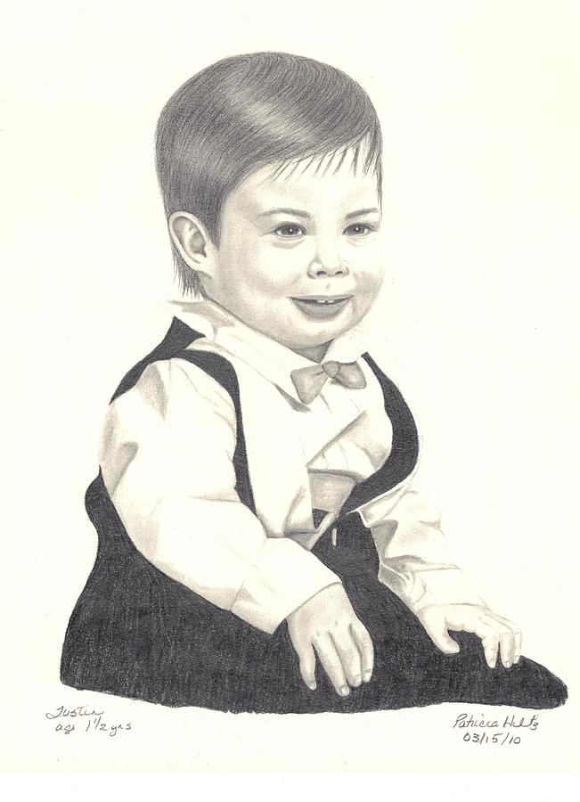 Little Boy Drawing - My Little Boy by Patricia Hiltz