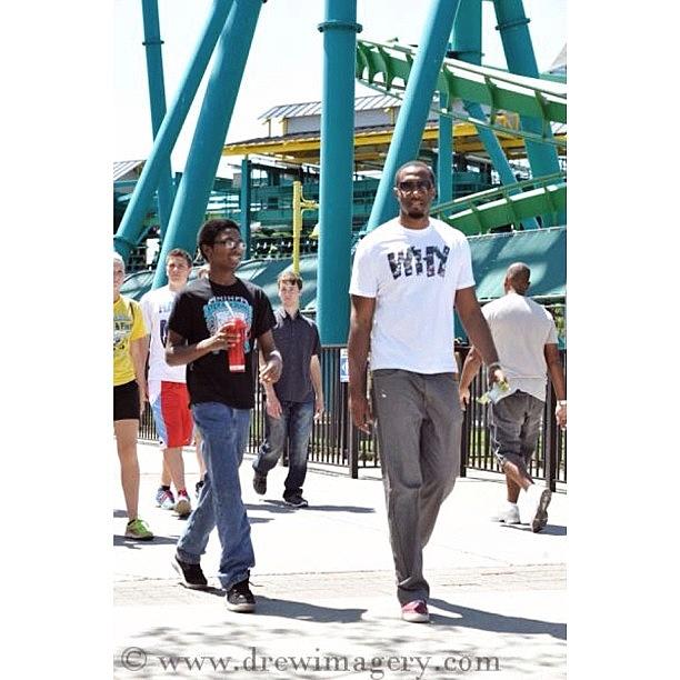 Tbt Photograph - My Little Brother And I At Cedar Point by Brandon Harris