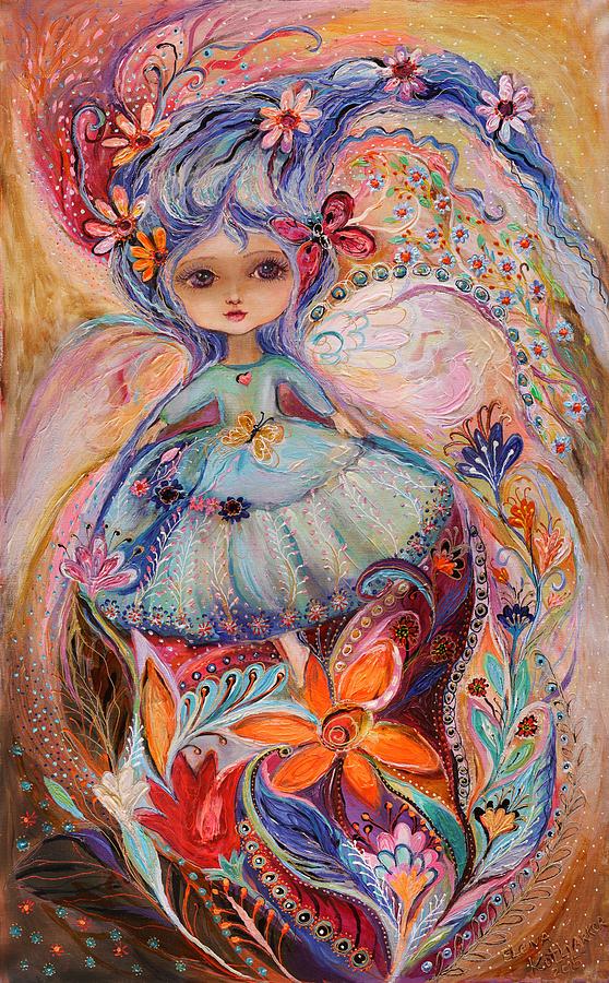 My little fairy Malvina Painting by Elena Kotliarker