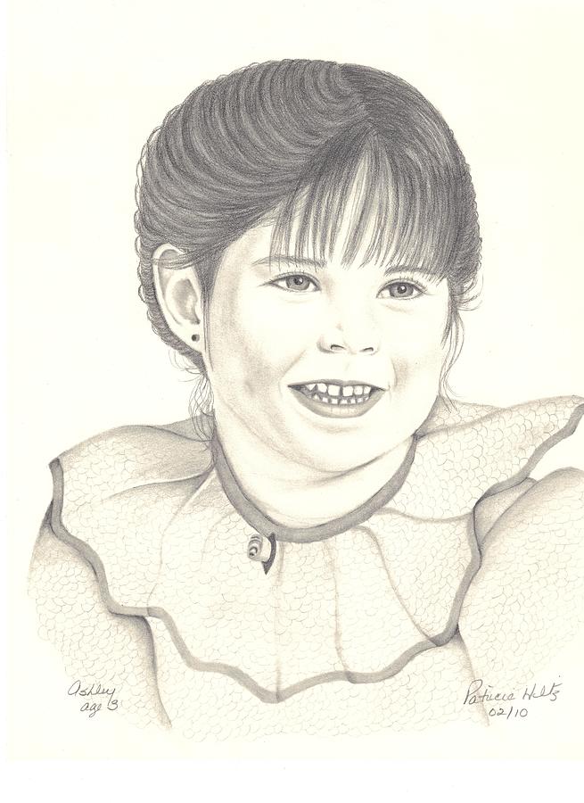 My little Girl Drawing by Patricia Hiltz