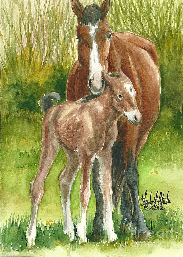 My Little One Painting by Linda L Martin