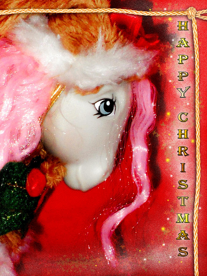 Holiday Photograph - My Little Pony Christmas Greetings Card by Donatella Muggianu