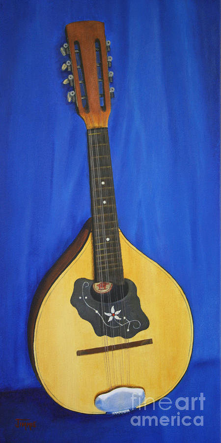 My Mandolin Painting by Jimmie Bartlett