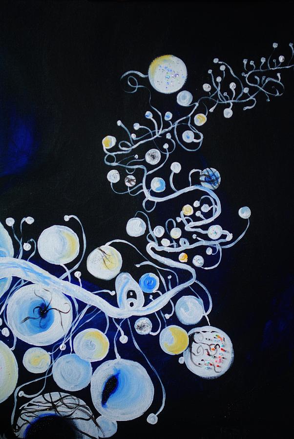 Stars Painting - My mind at night by Emily Maynard