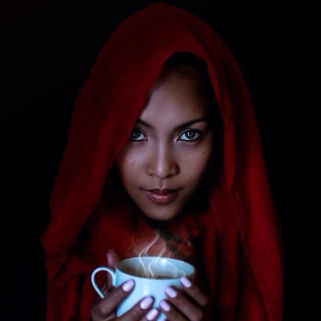 Nikon Photograph - My Model @memame3 Taking A Coffee Break by Julius Famadico