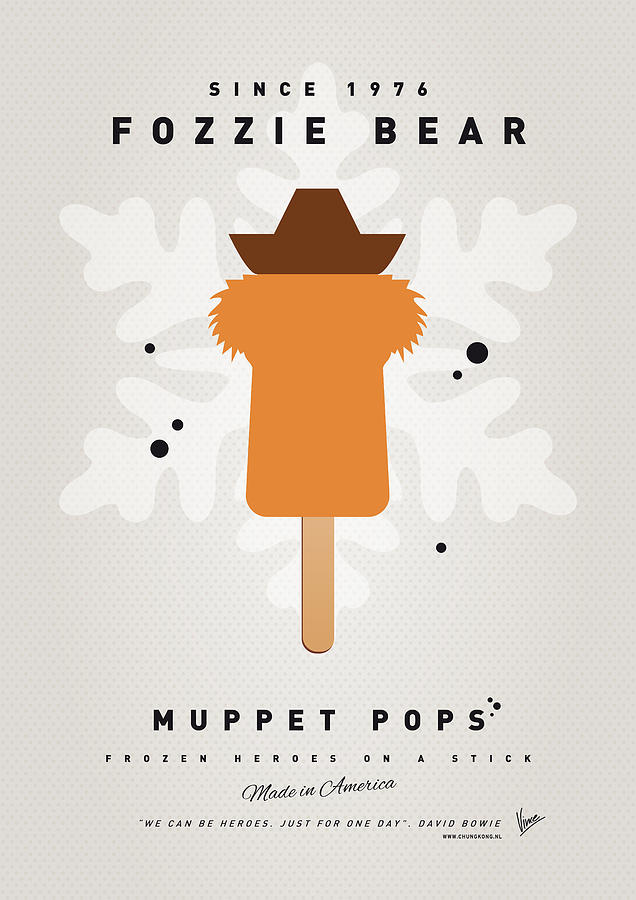 My MUPPET ICE POP - Fozzie Bear Digital Art by Chungkong Art
