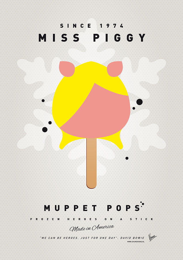 Book Digital Art - My MUPPET ICE POP - Miss Piggy by Chungkong Art