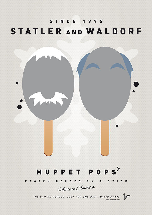 My MUPPET ICE POP - Statler and Waldorf Digital Art by Chungkong Art