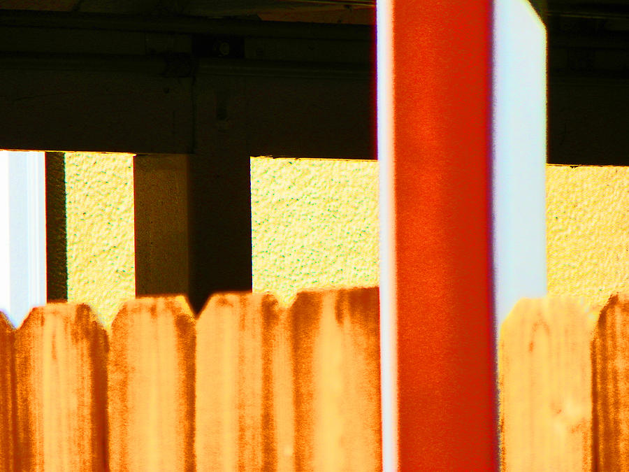 Abstract Photograph - My Neighbors Garage by Lenore Senior