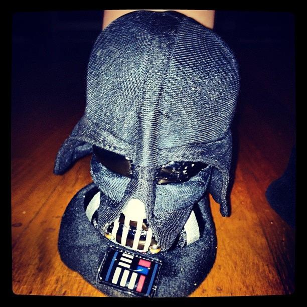 My Nephew Has Darth Vader Slippers. In Photograph by Donny Bobbitt