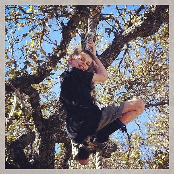 Cool Photograph - My #nephew Noah Can #climb To The Top! by Ava Barbin-king