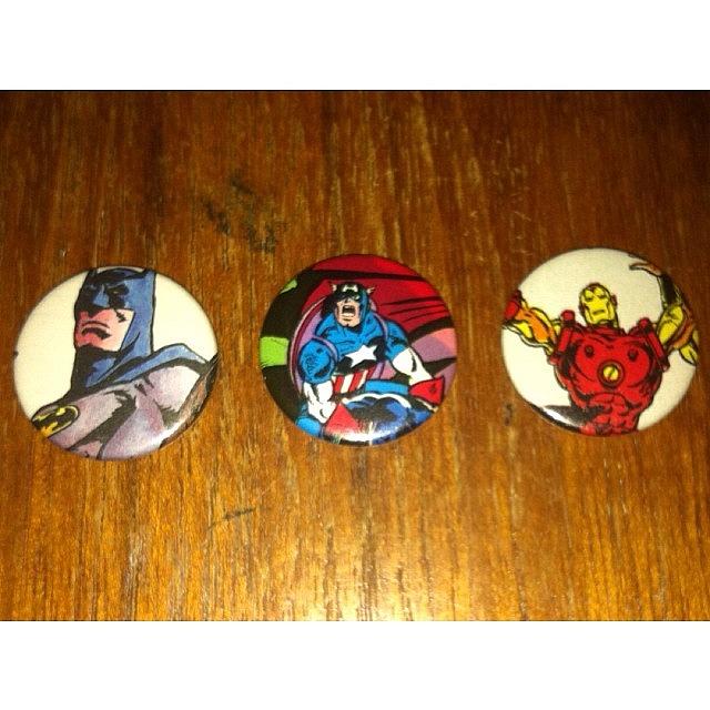 Batman Movie Photograph - My New Badges! #batman #ironman by Lauren Simmons
