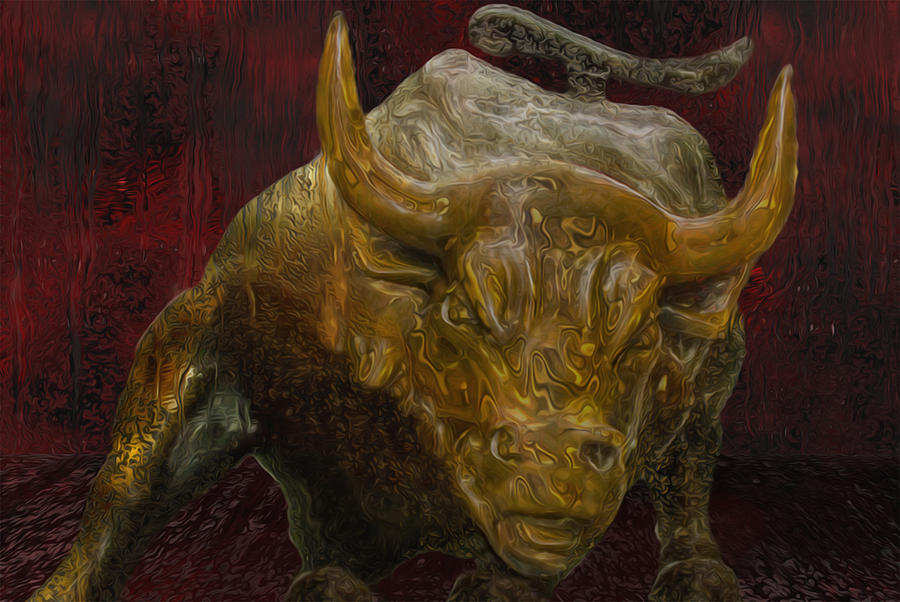 Abstract Painting - My New York City Bull 2 by Jack Zulli