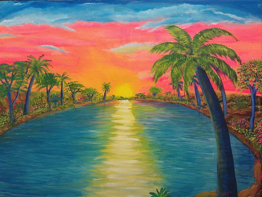 Landscape Painting - My obsession about Heaven by Deyanira Harris