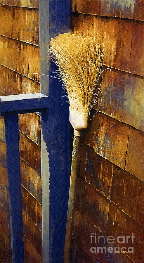 My Old Broom Painting by RC DeWinter