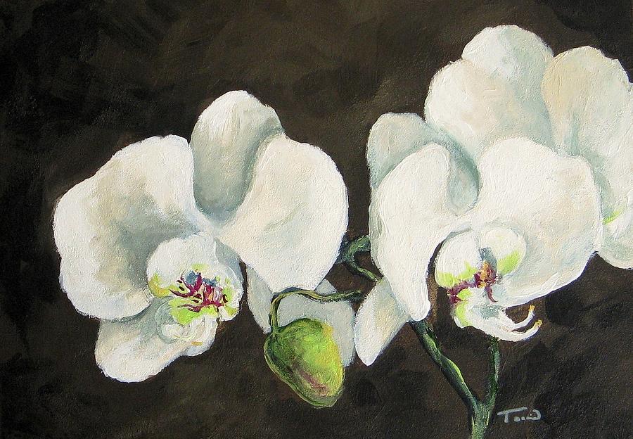 Orchid Painting - My Orchid by Torrie Smiley