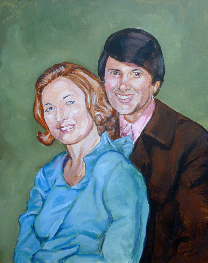 My Parents Painting by Bryan Bustard