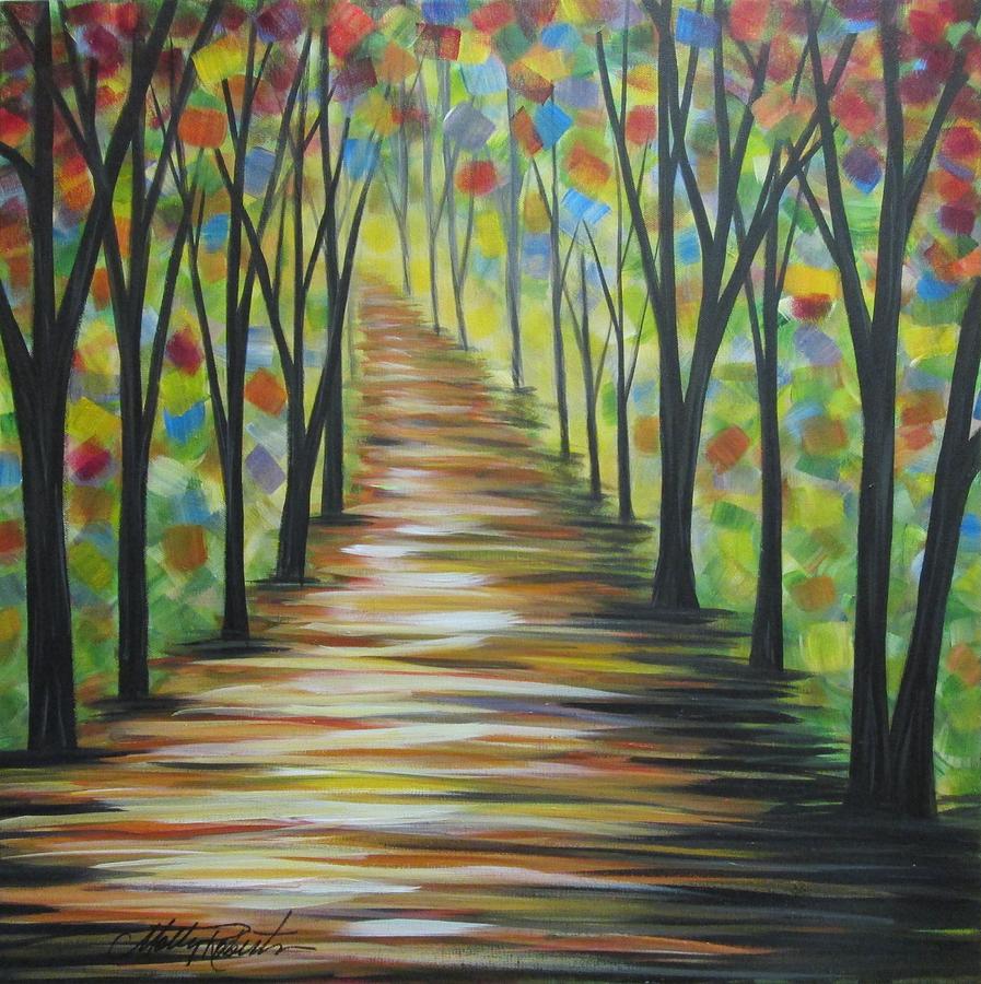 Sunset Painting - My Path by Molly Roberts