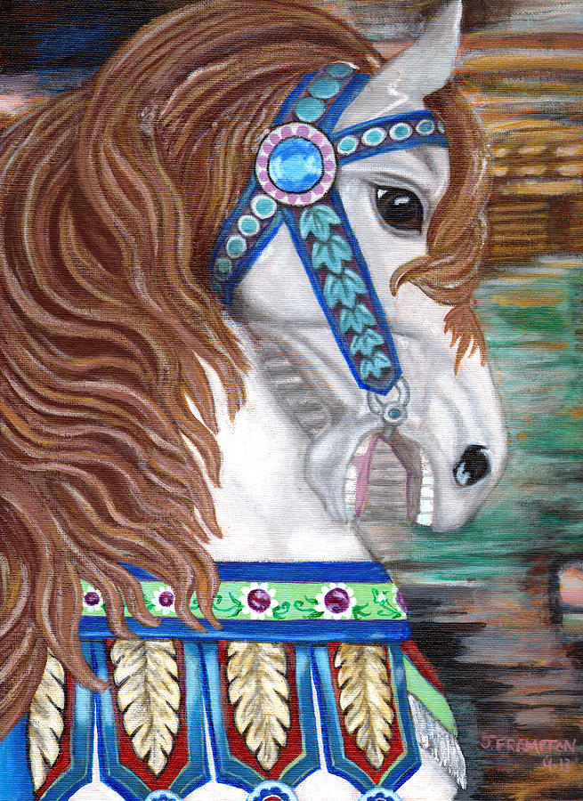 Horse Painting - My Pegasus by Jennifer Frampton