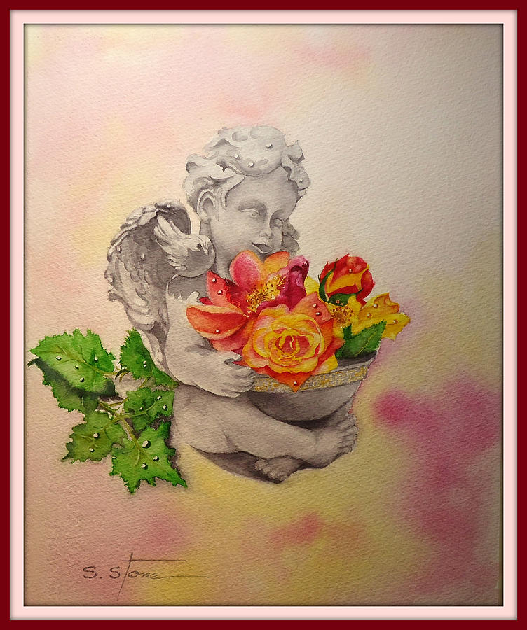 Angel Painting - My Precious Angel by Sandra Stone Angel Painting - My Precious Angel by Sandra Stone