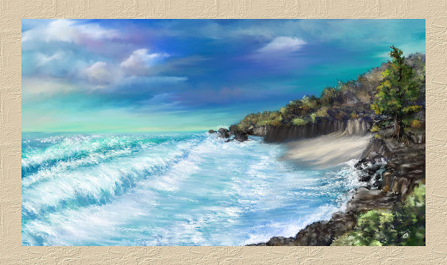 Nature Painting - My Private Ocean by Susan Kinney